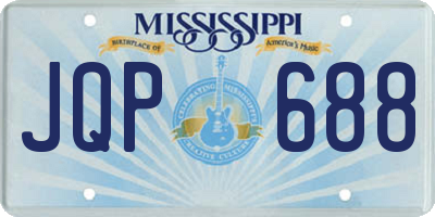 MS license plate JQP688