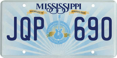 MS license plate JQP690