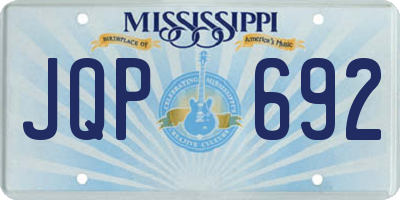 MS license plate JQP692