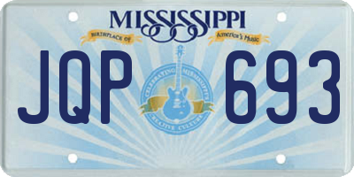 MS license plate JQP693
