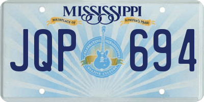 MS license plate JQP694