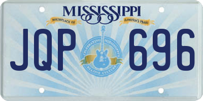 MS license plate JQP696