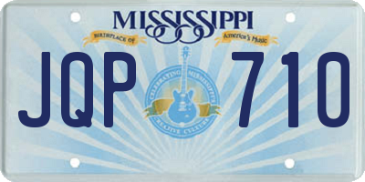 MS license plate JQP710