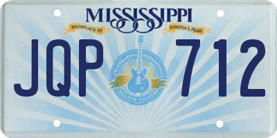 MS license plate JQP712