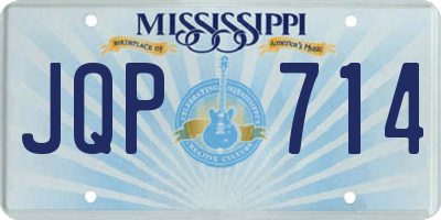 MS license plate JQP714