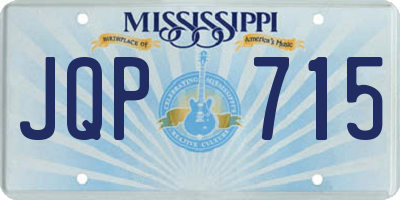 MS license plate JQP715