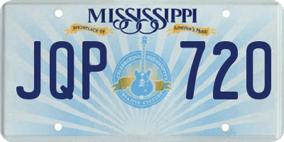 MS license plate JQP720