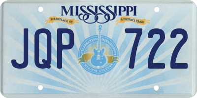 MS license plate JQP722