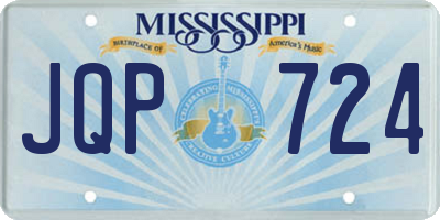 MS license plate JQP724