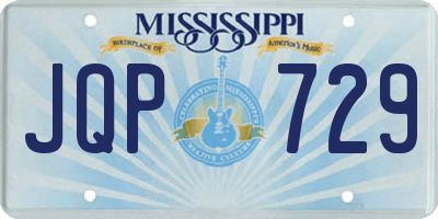 MS license plate JQP729