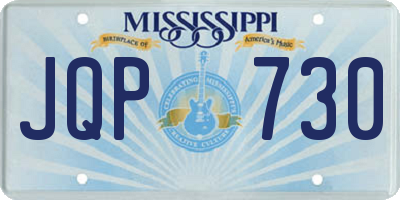 MS license plate JQP730
