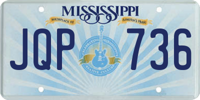 MS license plate JQP736