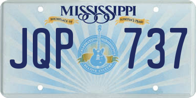 MS license plate JQP737