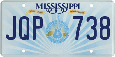 MS license plate JQP738