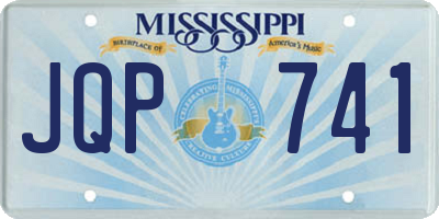 MS license plate JQP741