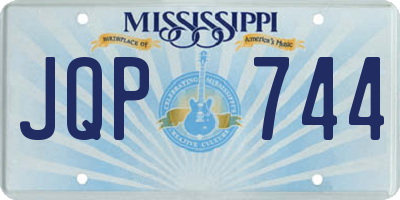 MS license plate JQP744