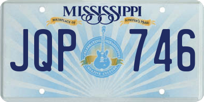MS license plate JQP746