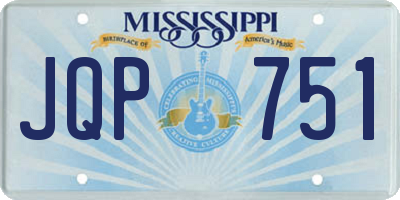 MS license plate JQP751