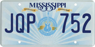 MS license plate JQP752