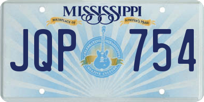 MS license plate JQP754