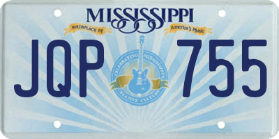 MS license plate JQP755
