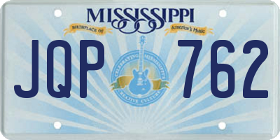 MS license plate JQP762