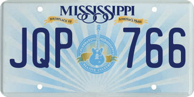 MS license plate JQP766