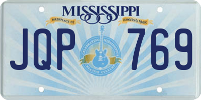 MS license plate JQP769