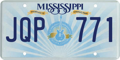 MS license plate JQP771