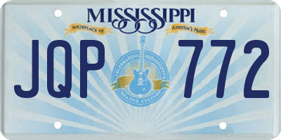 MS license plate JQP772