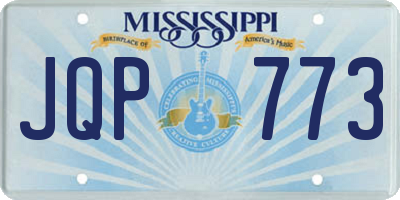 MS license plate JQP773