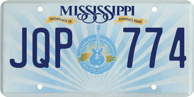 MS license plate JQP774