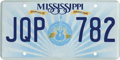 MS license plate JQP782