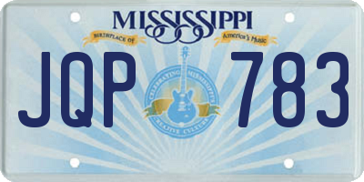 MS license plate JQP783