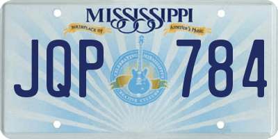 MS license plate JQP784