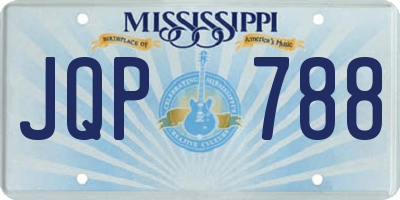 MS license plate JQP788