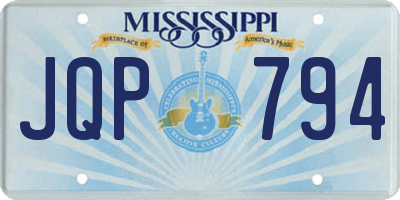 MS license plate JQP794