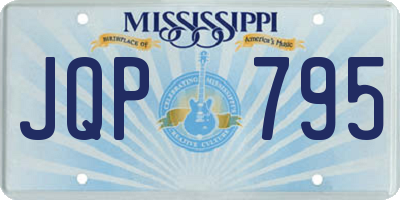 MS license plate JQP795