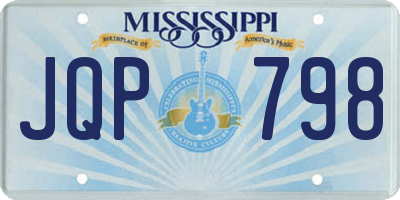 MS license plate JQP798