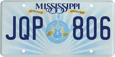 MS license plate JQP806