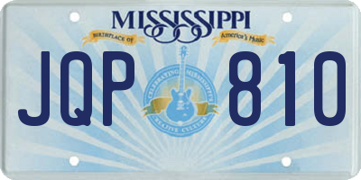 MS license plate JQP810