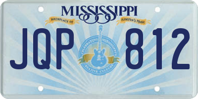 MS license plate JQP812