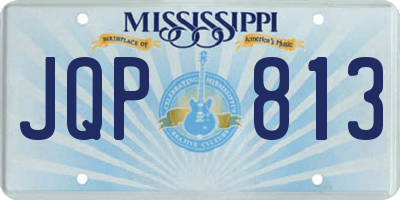 MS license plate JQP813
