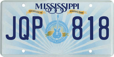 MS license plate JQP818