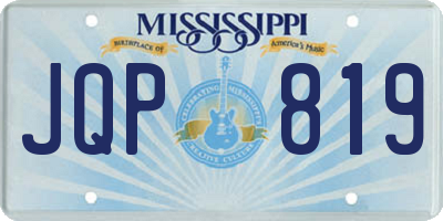 MS license plate JQP819