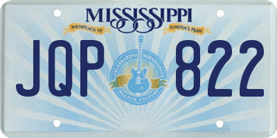 MS license plate JQP822