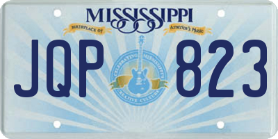 MS license plate JQP823