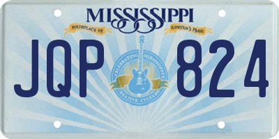 MS license plate JQP824