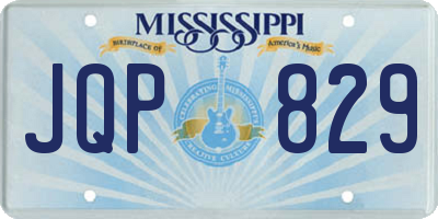 MS license plate JQP829