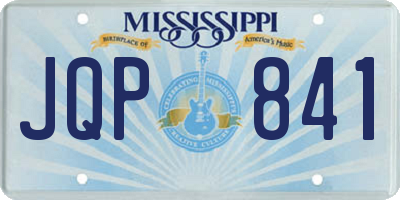 MS license plate JQP841